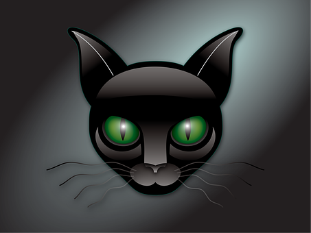 Free Green Eyes Kitty illustration and picture