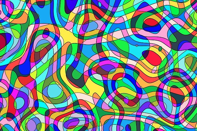 Retro, Psychedelic, Modelo, Formar