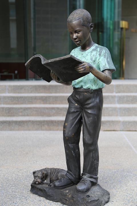 Statue Boy Book · Free photo on Pixabay