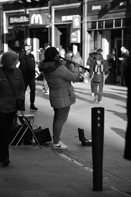 Musicus, Straat, Uitvoering, Stedelijk