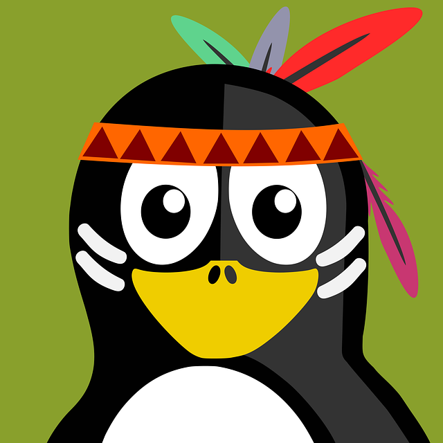 Free native american tux nature vector