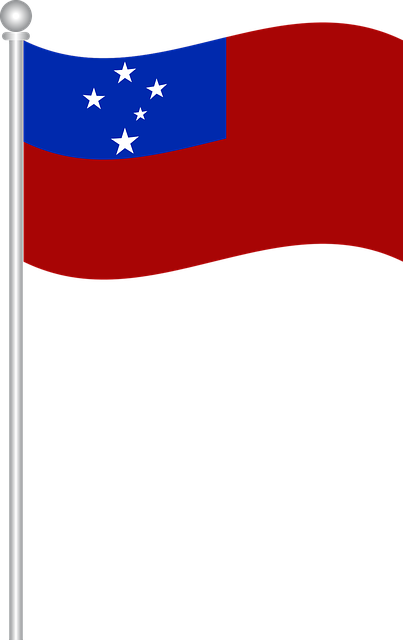 Bandera De Samoa, Bandera, Samoa, Mundo