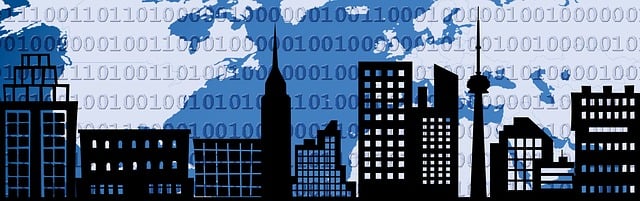 Free urban cityscape skyline illustration