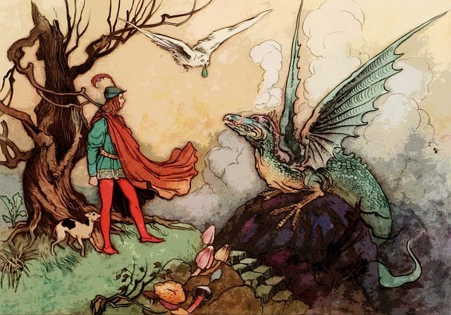 Free fairy tale vintage old illustration