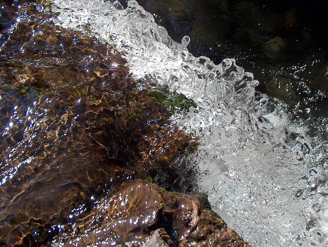 Agua, Angra, Pedras, Fluindo, Rocha