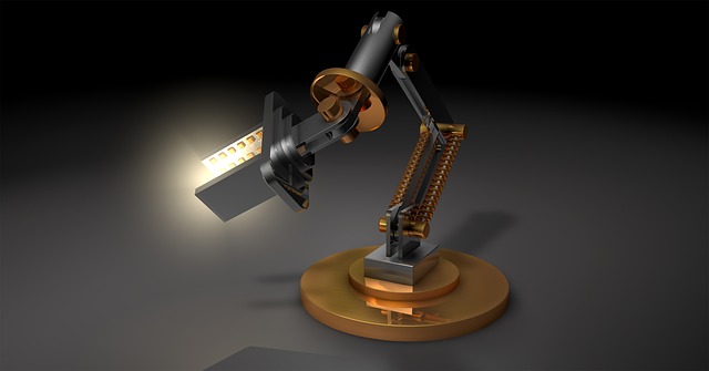 Free light lamp robot illustration
