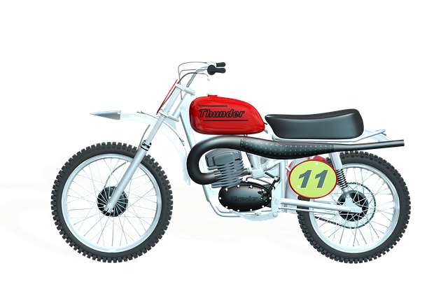 Free motorcycle machine ride illustration