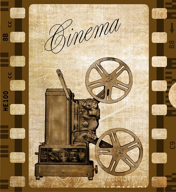 Free vintage camera cinema illustration