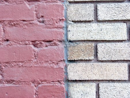 Durch Die Wand, Backstein Hintergrund
