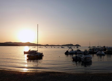Port, Apus De Soare, Iluminare Din Spate