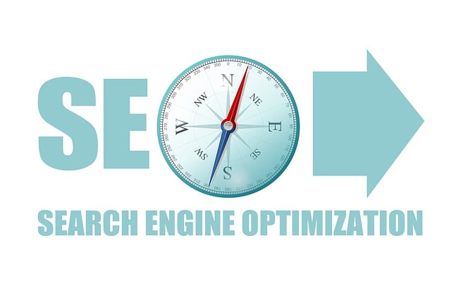 Free search engine optimization compass arrow illustration