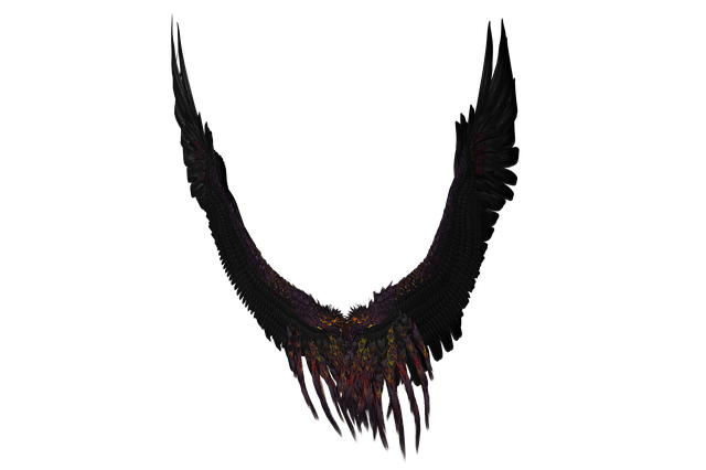 Free wing angel flying illustration