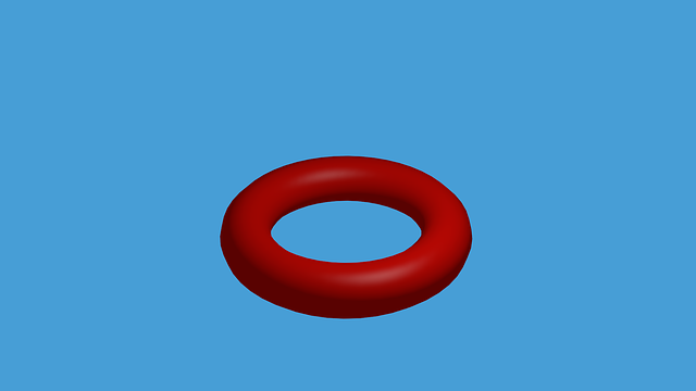 Free ring wheel shape illustration