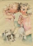 babies, vintage, collage