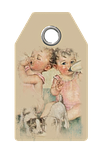 tag, babies, vintage
