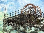 mine shaft, mine, shaft