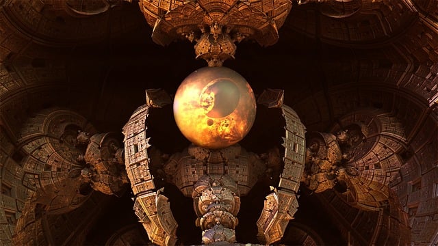 Free fractal mandelbulb 3d illustration