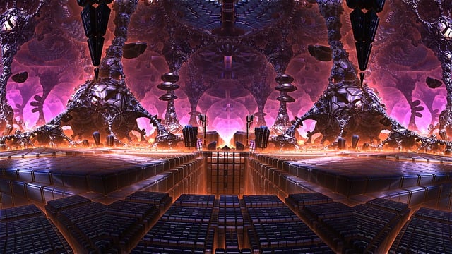 Free fractal mandelbulb 3d illustration