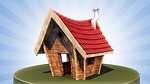 cottage, house, small