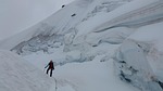 glacier, high-altitude mountain tour, crevasses