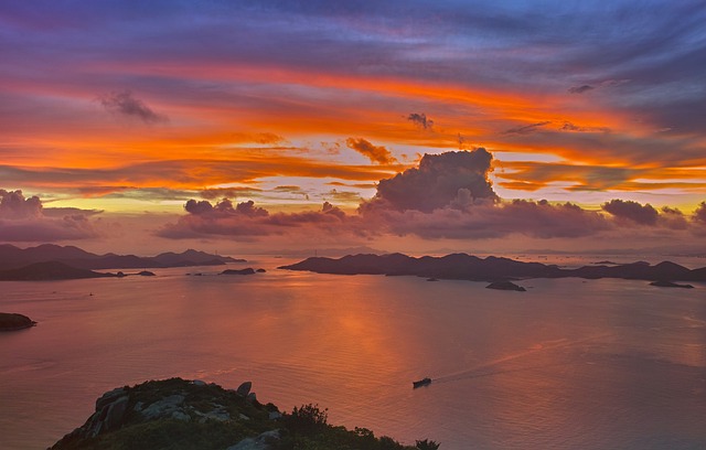 Free Sunset The Sea photo and picture