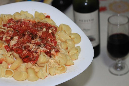 Pasta, Sovs, Mad, Mellemmåltid, Frokost