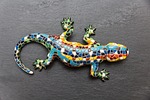 gecko, mosaic, lizard