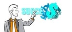 businessman, success, dollar