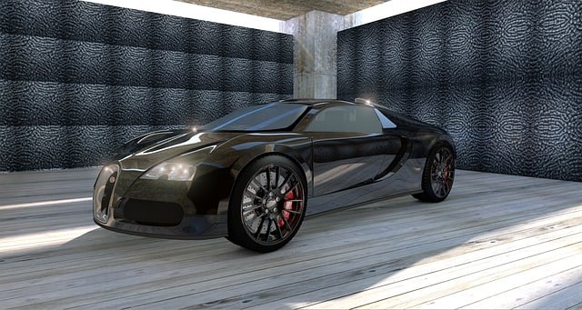 Free bugatti veyron sports car illustration