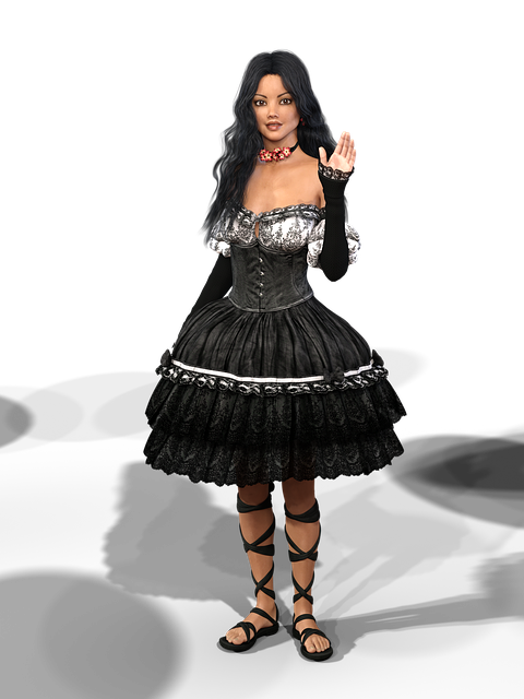 Frau, Kleid, Weiblichkeit, Mode, Elegant