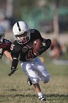 football, action, running back