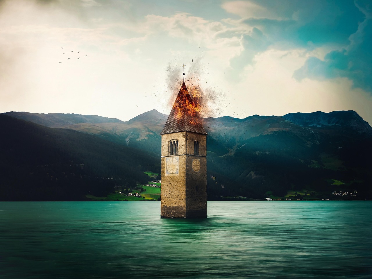 Free Lake Church photo and picture