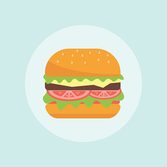 Free burger eat meal vector