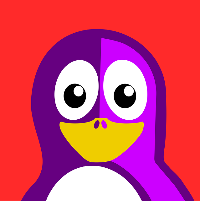 Download free HD stock image of Purple Tux Free purple tux penguin vector