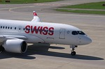 bombardier cs100, swiss airlines, aircraft