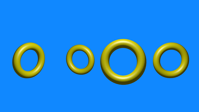 Free rings yellow shape illustration