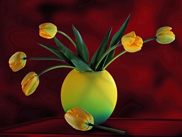 Lalele, Vază, Natura, Floare, Plante