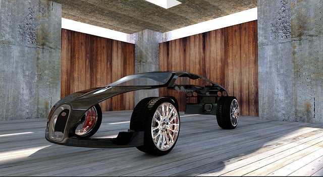 Free bugatti veyron sports car illustration