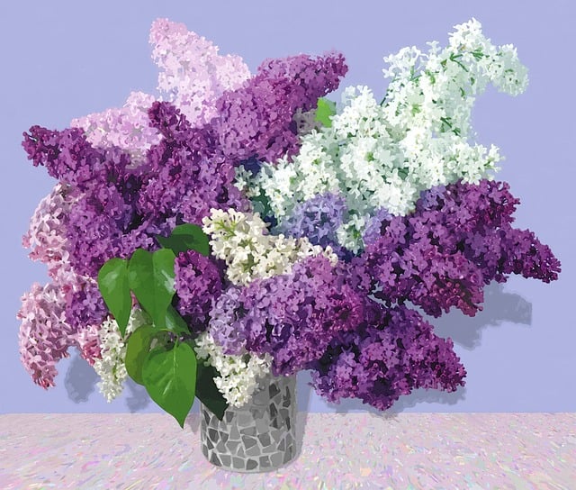 Free art painting lilac illustration