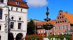 lüneburg, market-place, fountain