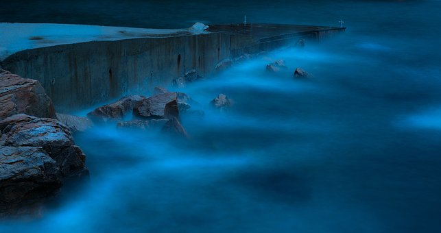Free Sea Night photo and picture