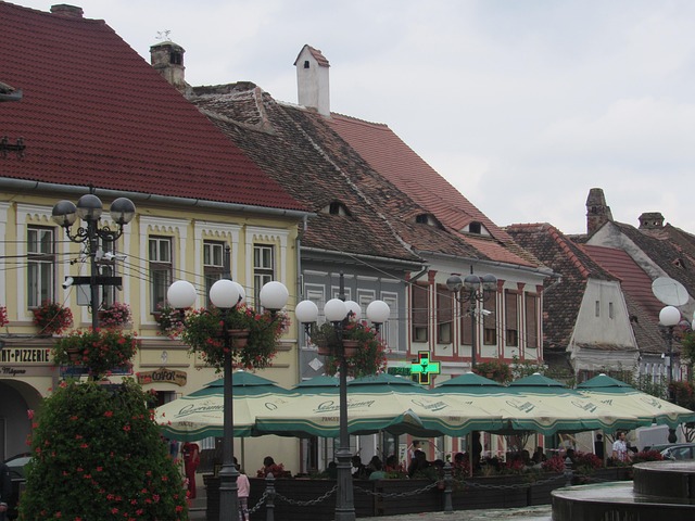 Cisnadie, Transilvania, Rumania, Centrar