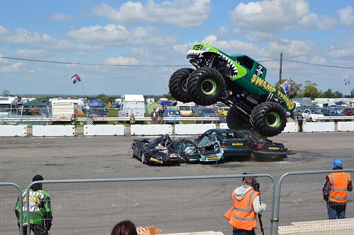 Monstertruck, Weihnachtsmann, Trick