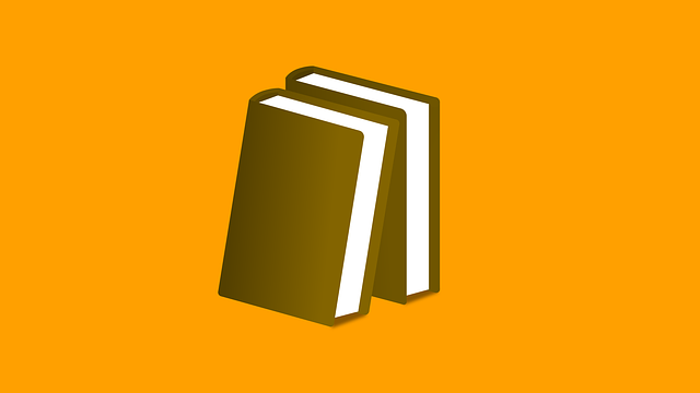 Free a book orange brown illustration