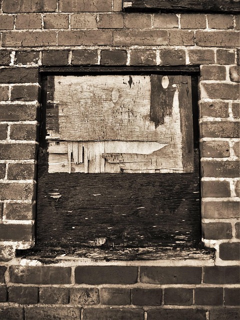 Free Derelict Boarded Window photo and picture