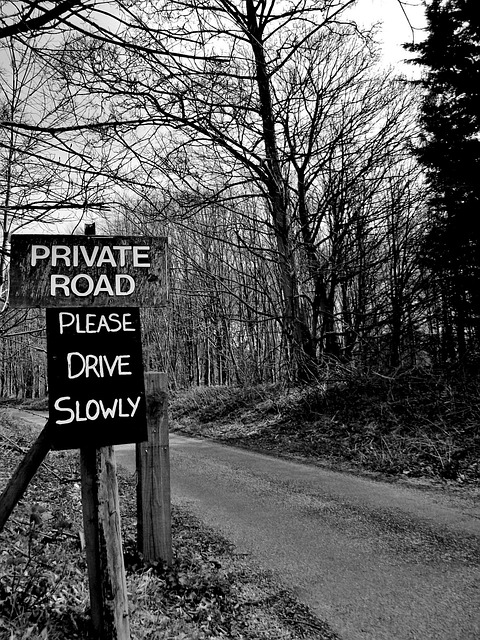 Free Private Road photo and picture