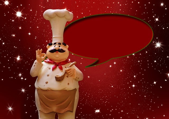 Free christmas cook chef illustration