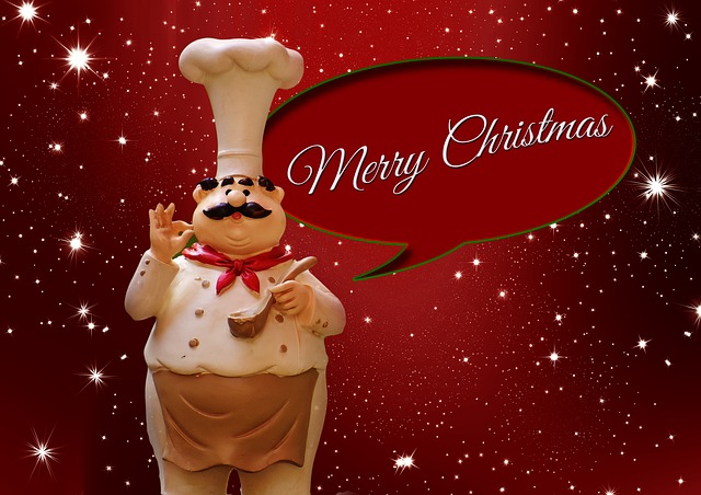 Free christmas cook chef illustration