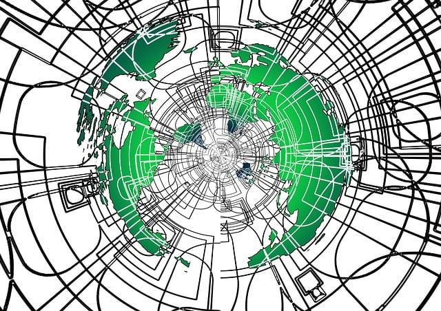 Free web networking networked illustration