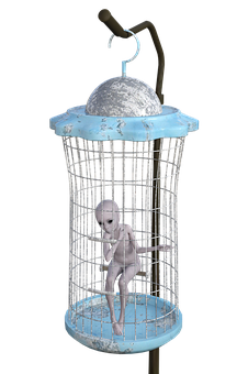 Extraterrestre, Jaula, Atrapado, Soledad